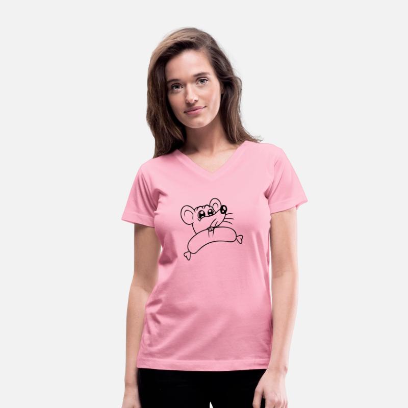 Mouse Big Sausage Eat Hunger BBQ Barbecue Funny