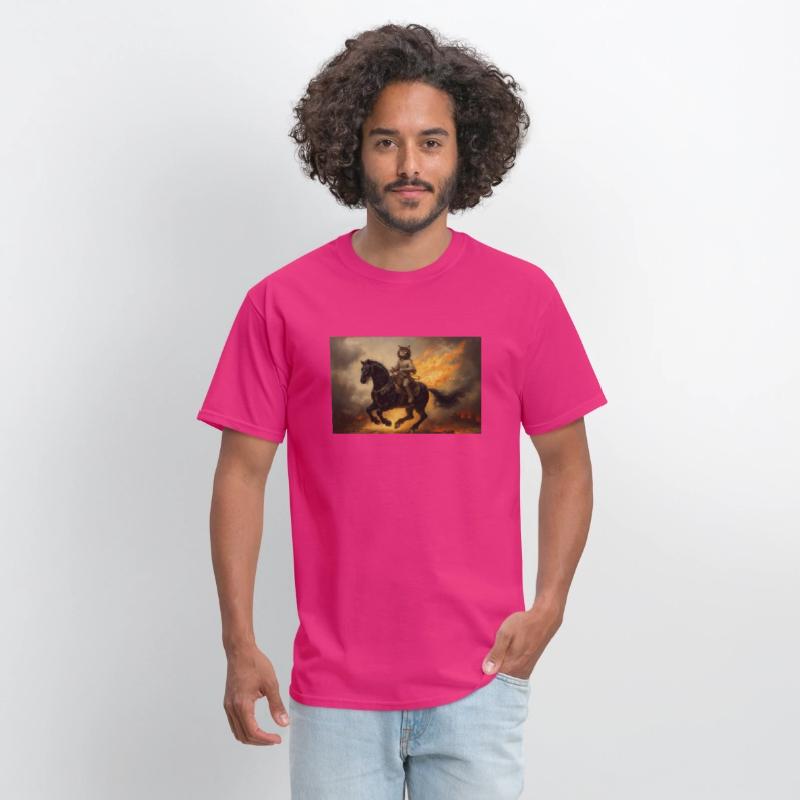 Mr Whiskers the Battle Cat Rides a War Horse