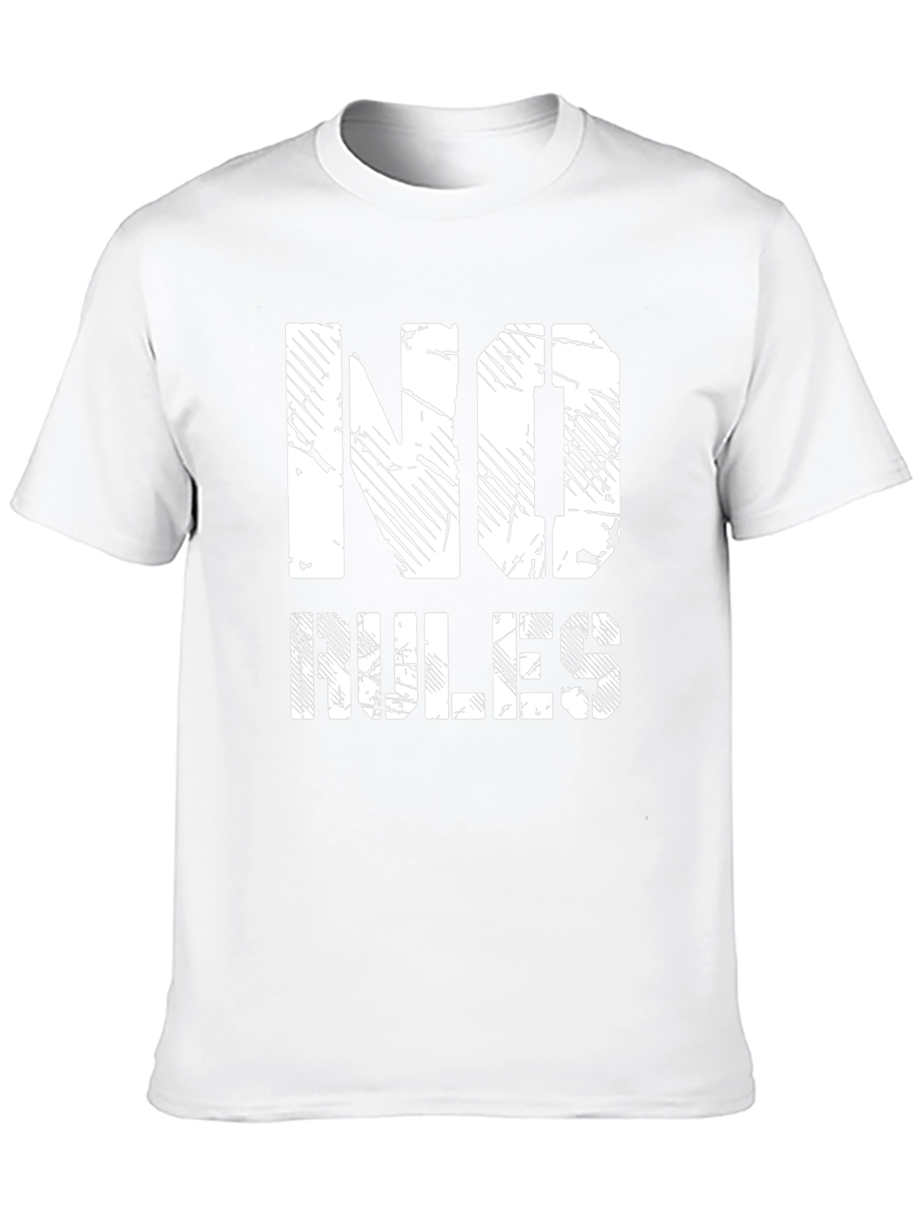 No Rules Graphic Print Black T-Shirt