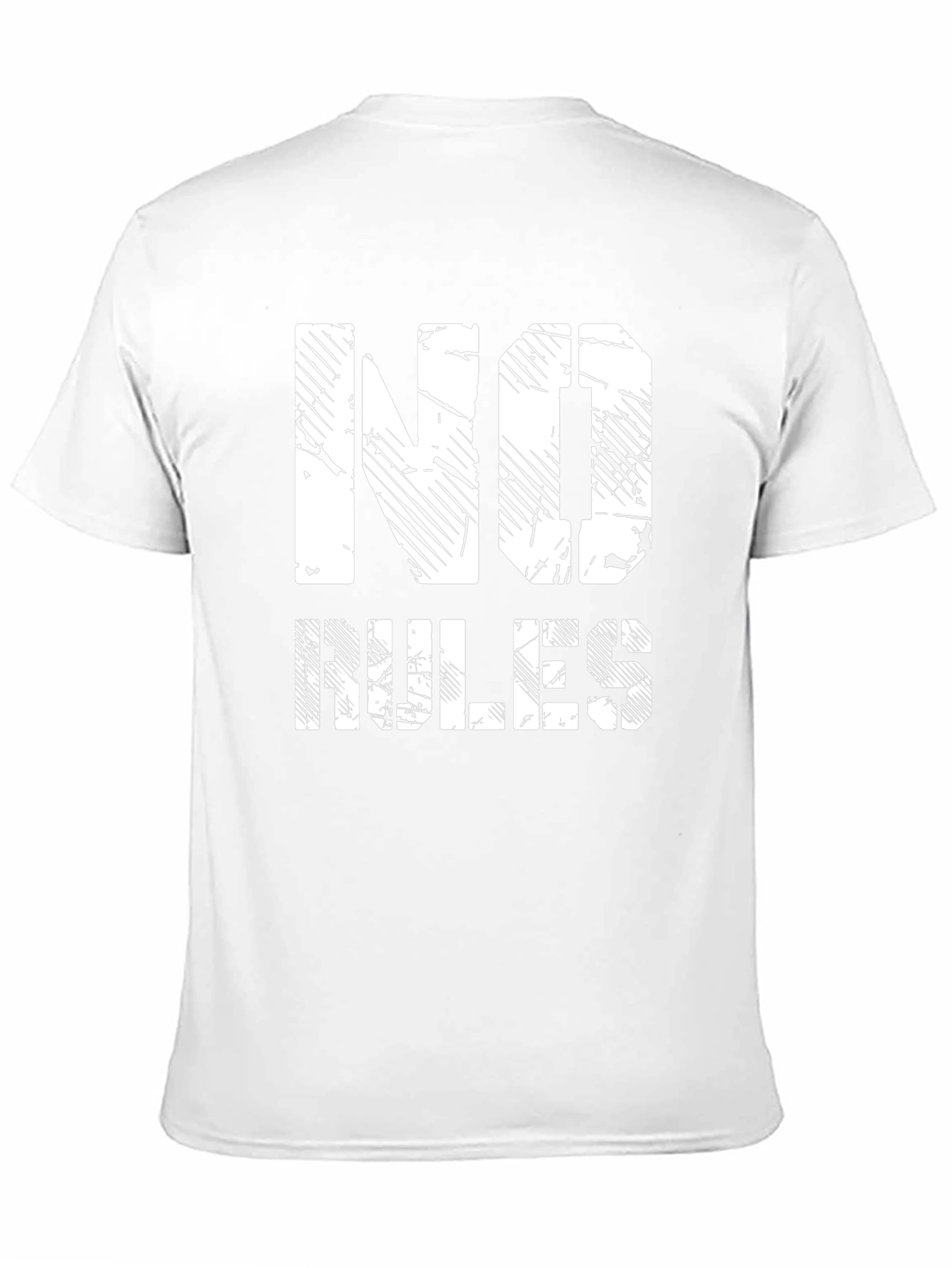 No Rules Graphic Print Black T-Shirt
