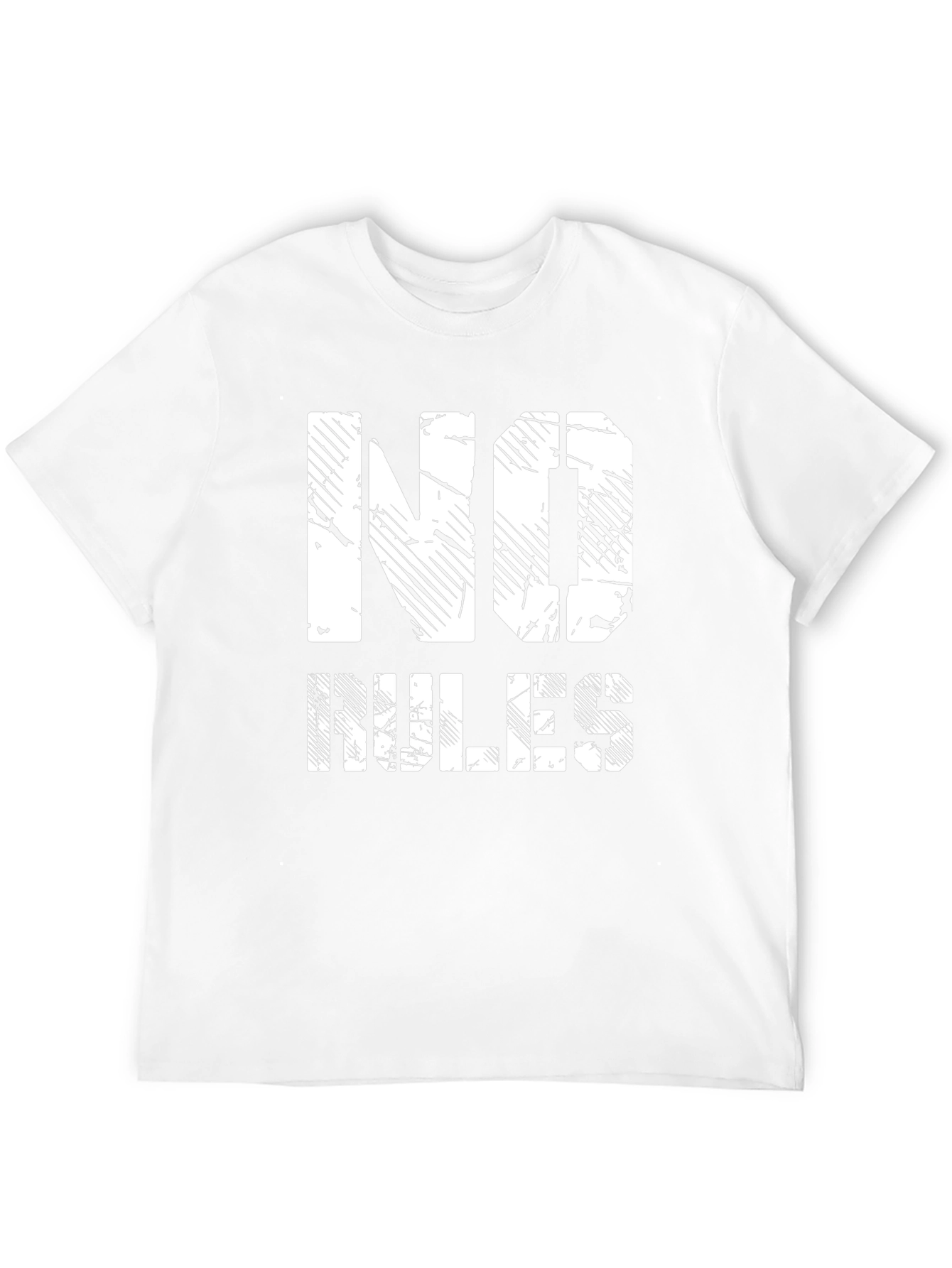 No Rules Graphic Print Black T-Shirt