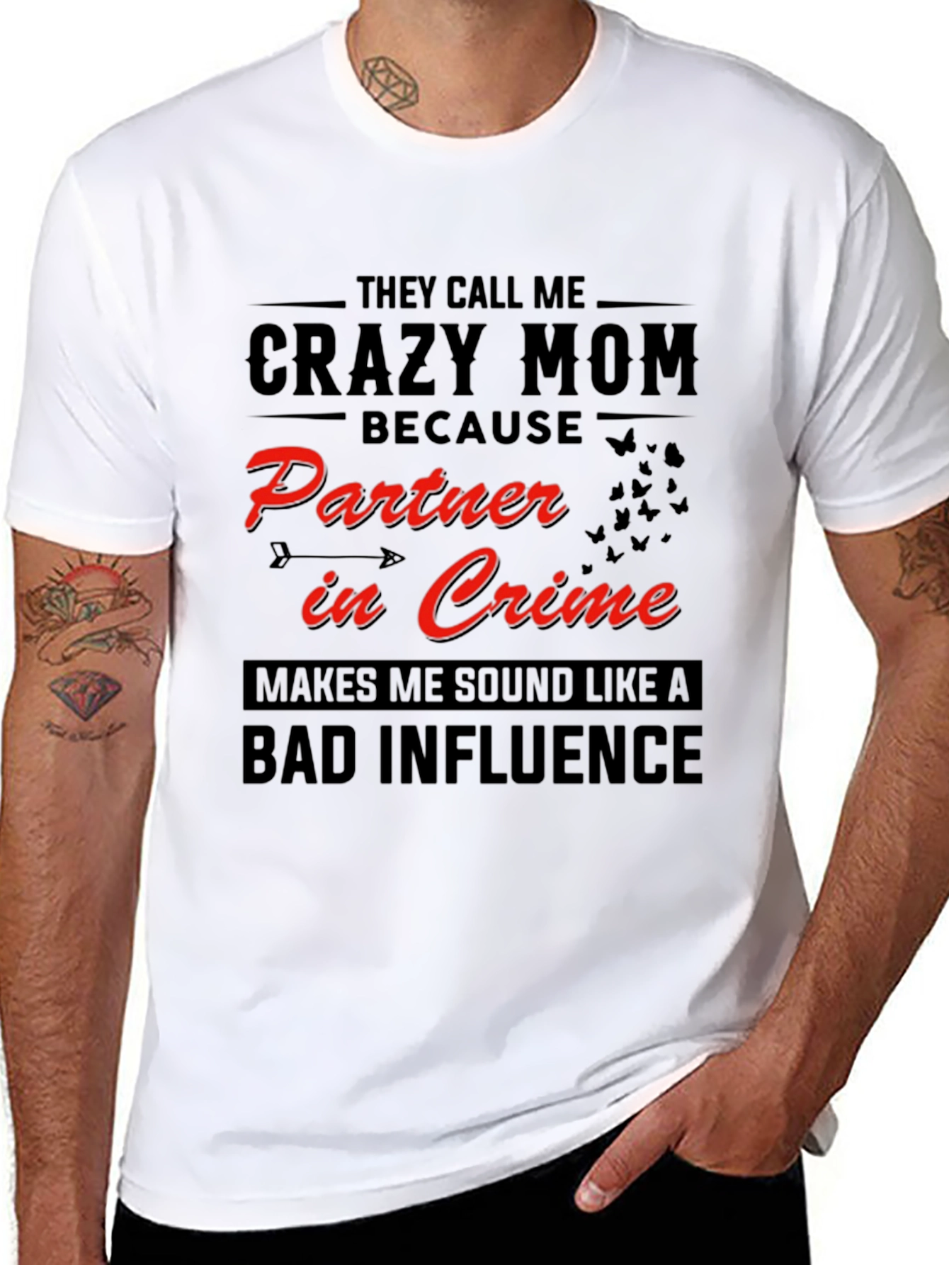 Crazy Mom T-Shirt - Partner in Crime Graphic Tee