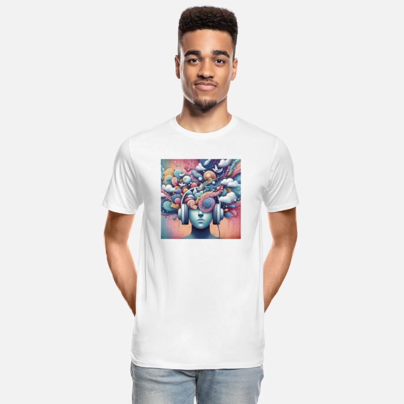 Music Lover T-shirt, Soundwave Art Tee