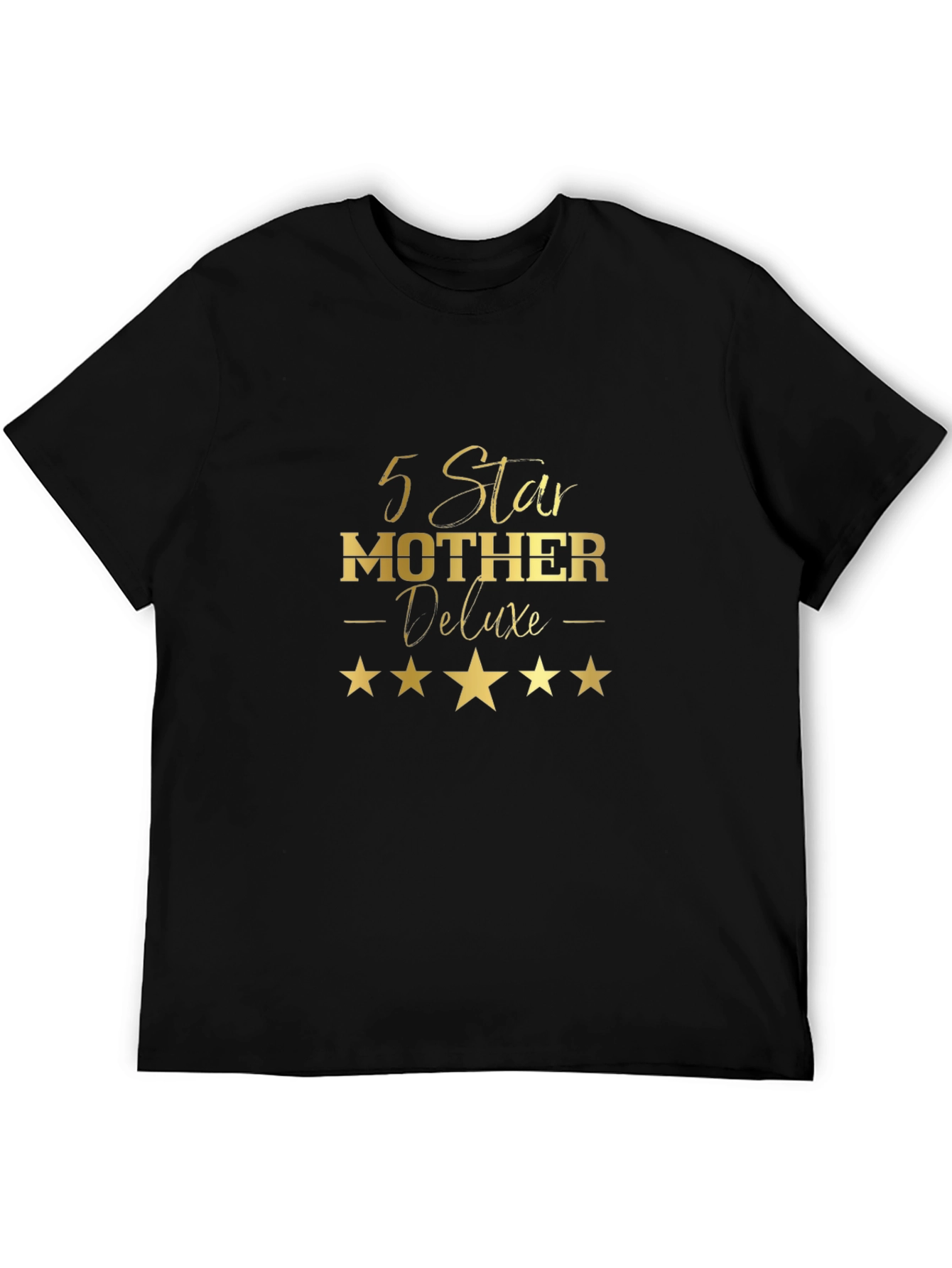5 Star Mother Deluxe Black T-Shirt