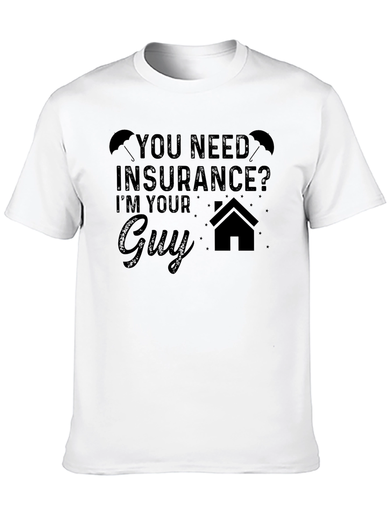 Insurance Guy Graphic Tee - Novelty T-Shirt