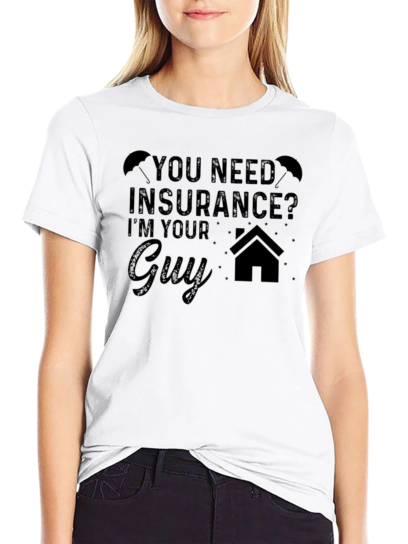 Insurance Guy Graphic Tee - Novelty T-Shirt
