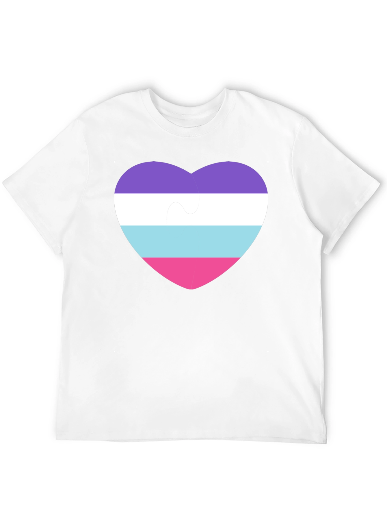Omni Pride Heart Puzzle Piece T-Shirt