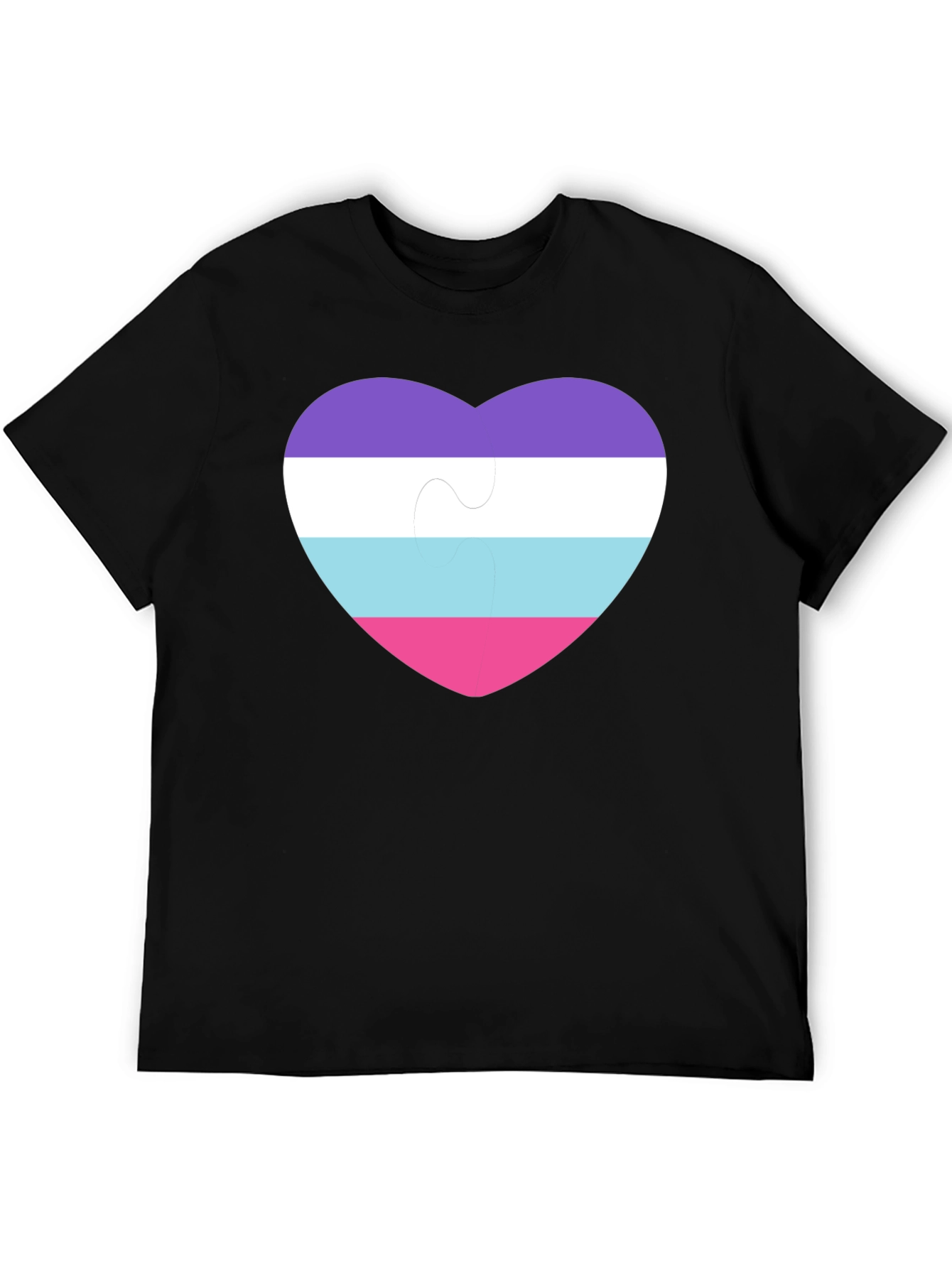 Omni Pride Heart Puzzle Piece T-Shirt