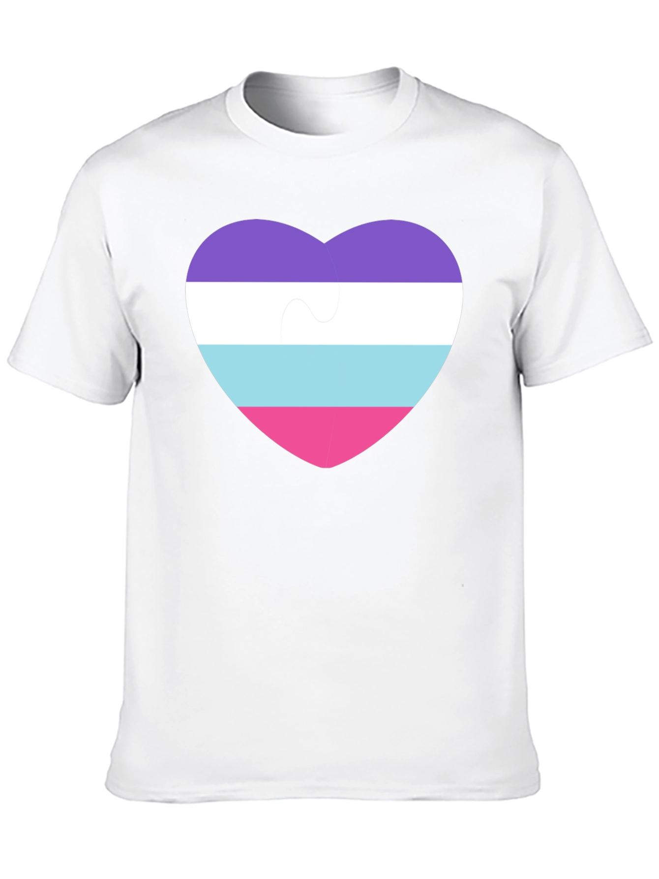 Omni Pride Heart Puzzle Piece T-Shirt
