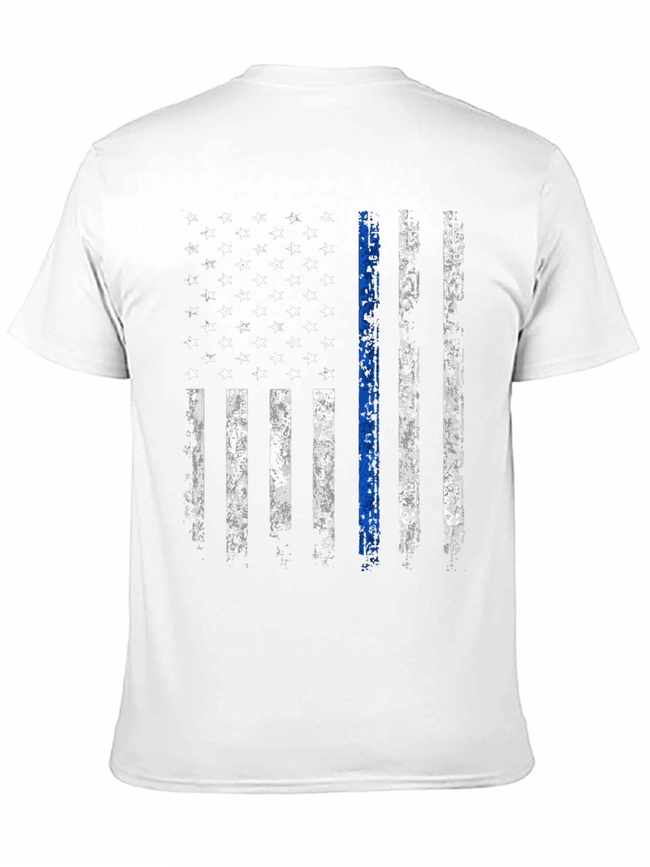 Thin Blue Line American Flag T-Shirt