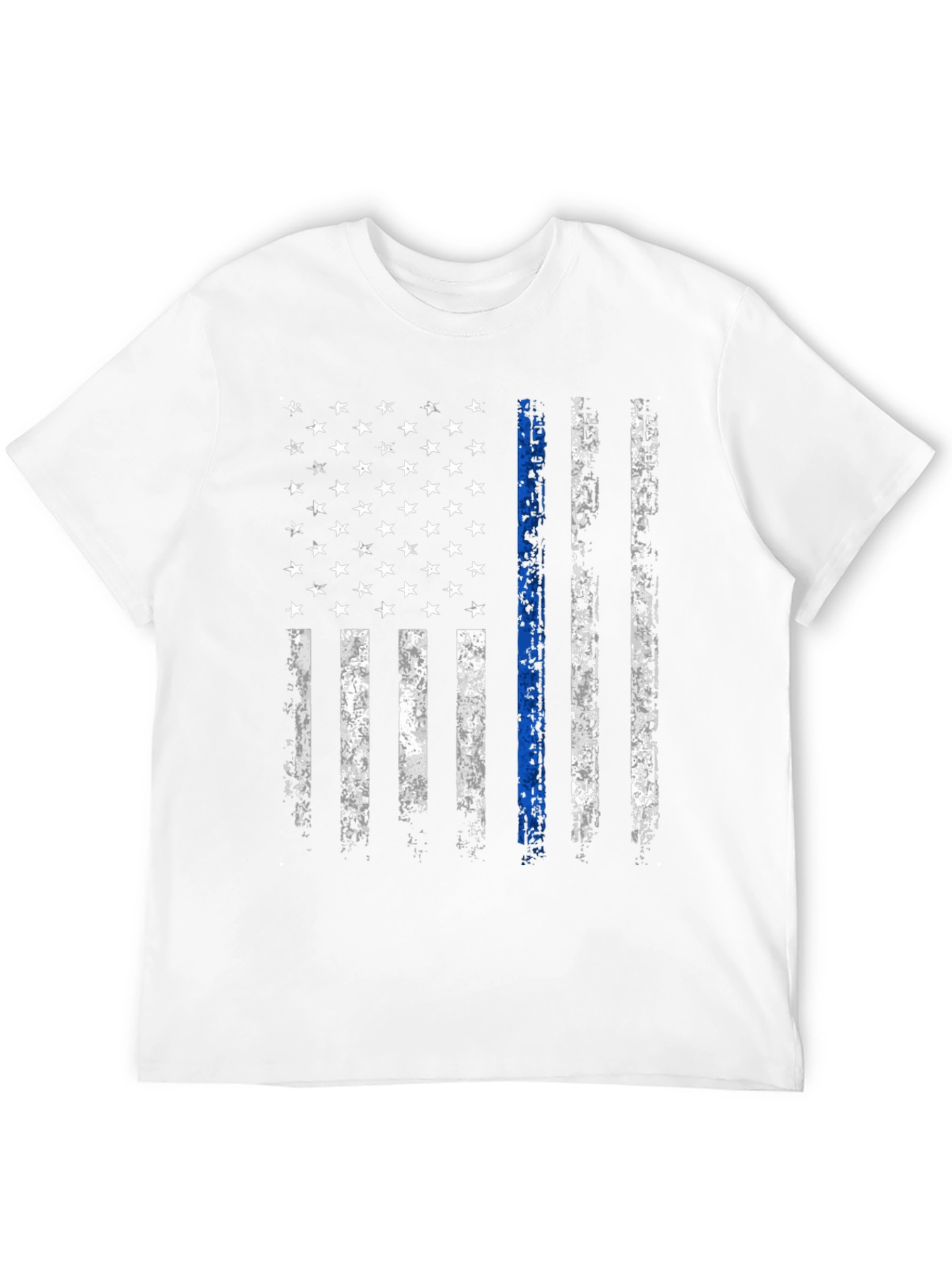 Thin Blue Line American Flag T-Shirt