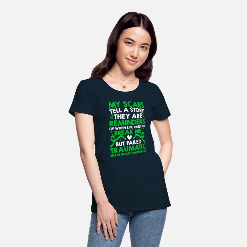My Scars Traumatic Brain Injury Awareness TBI Gree