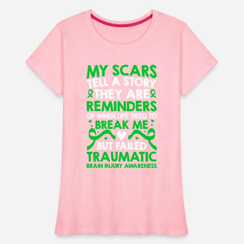 My Scars Traumatic Brain Injury Awareness TBI Gree