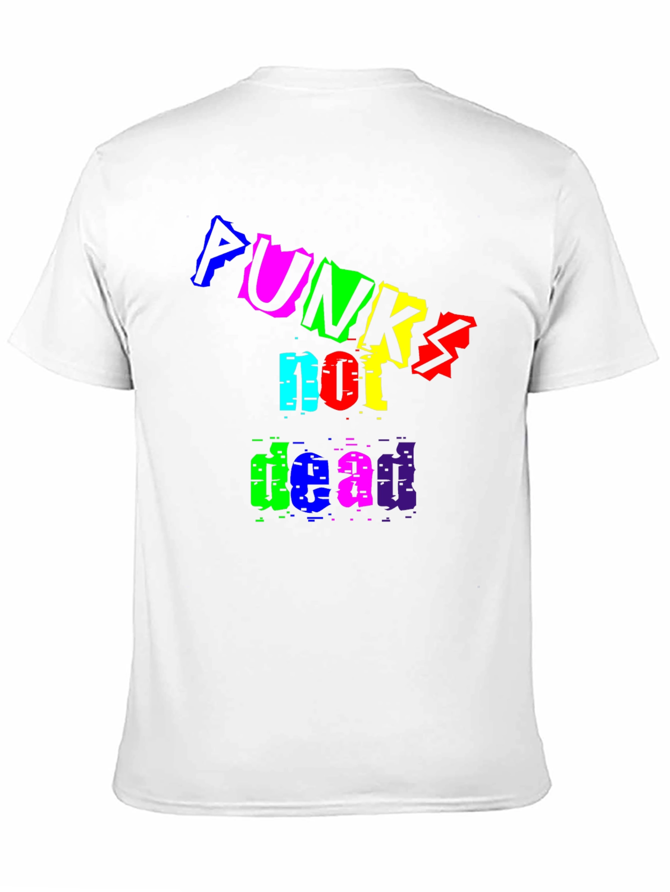 Punks Not Dead Black Graphic T-Shirt