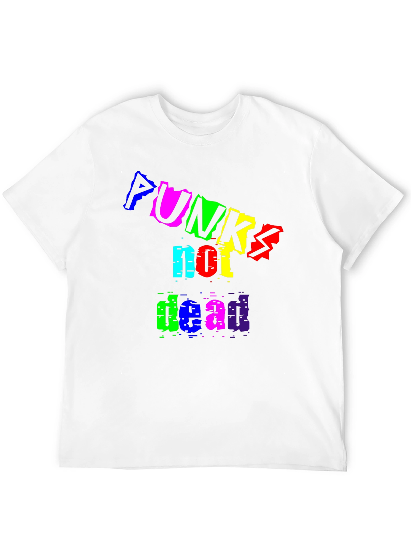 Punks Not Dead Black Graphic T-Shirt