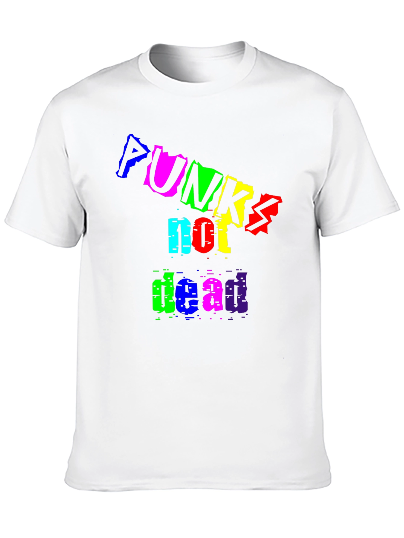 Punks Not Dead Black Graphic T-Shirt