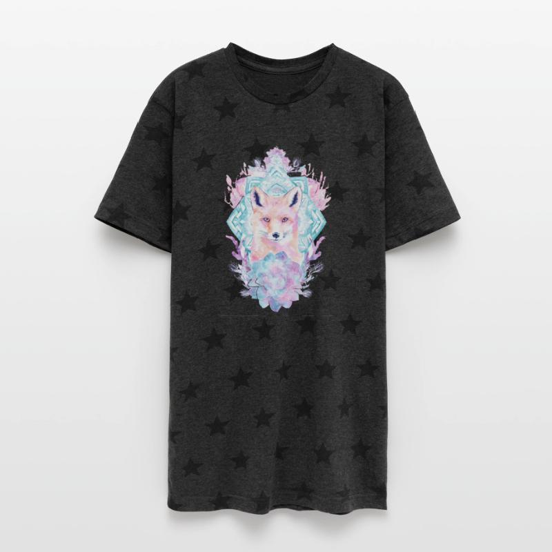 Mystic Fox with Floral Mandala