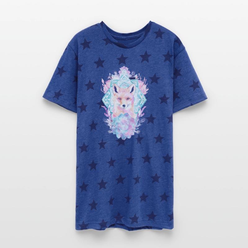 Mystic Fox with Floral Mandala