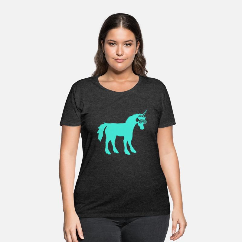 Mythical Cyan Unicorn Horn DJ Music Club Party Fun