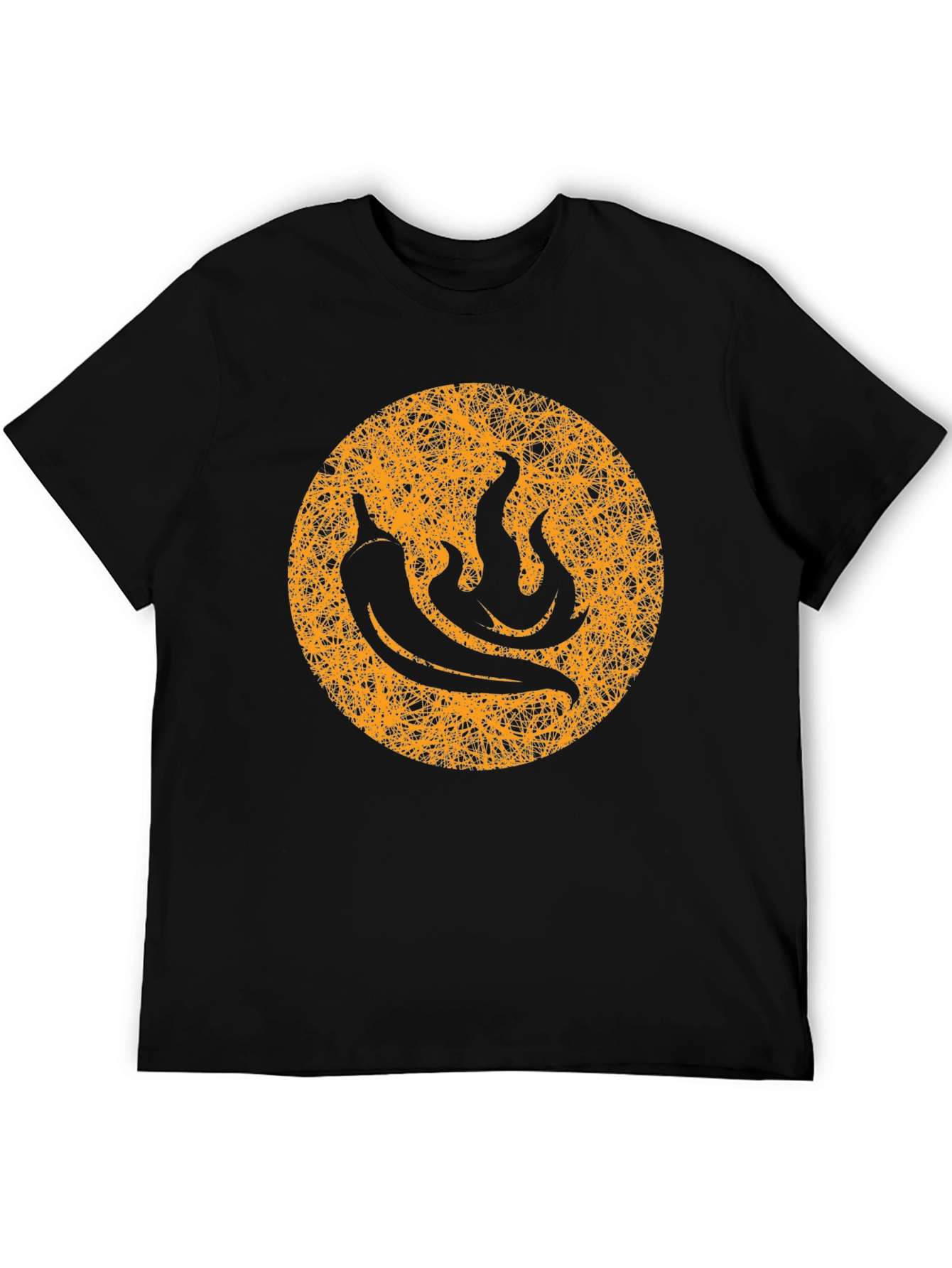 Spicy Pepper T-Shirt - Black Cotton Graphic Tee