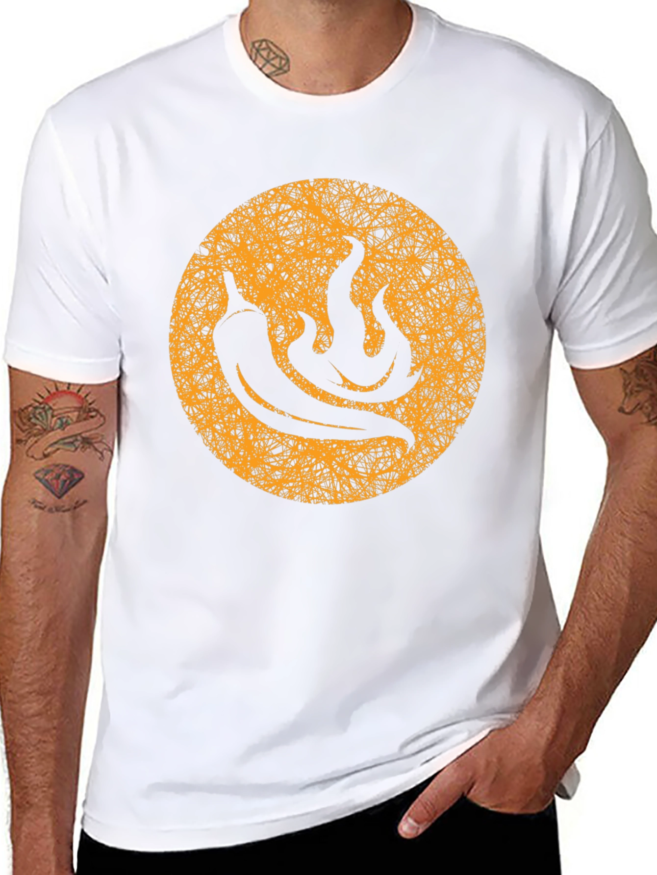 Spicy Pepper T-Shirt - Black Cotton Graphic Tee