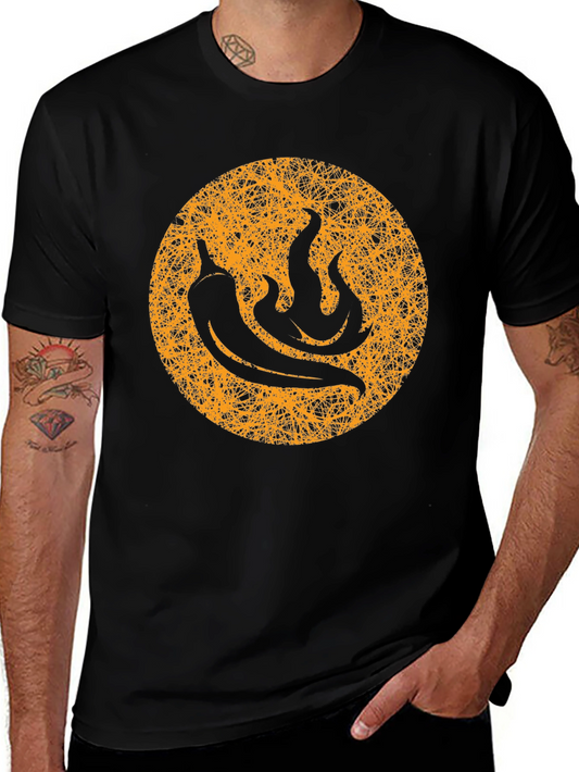 Spicy Pepper T-Shirt - Black Cotton Graphic Tee