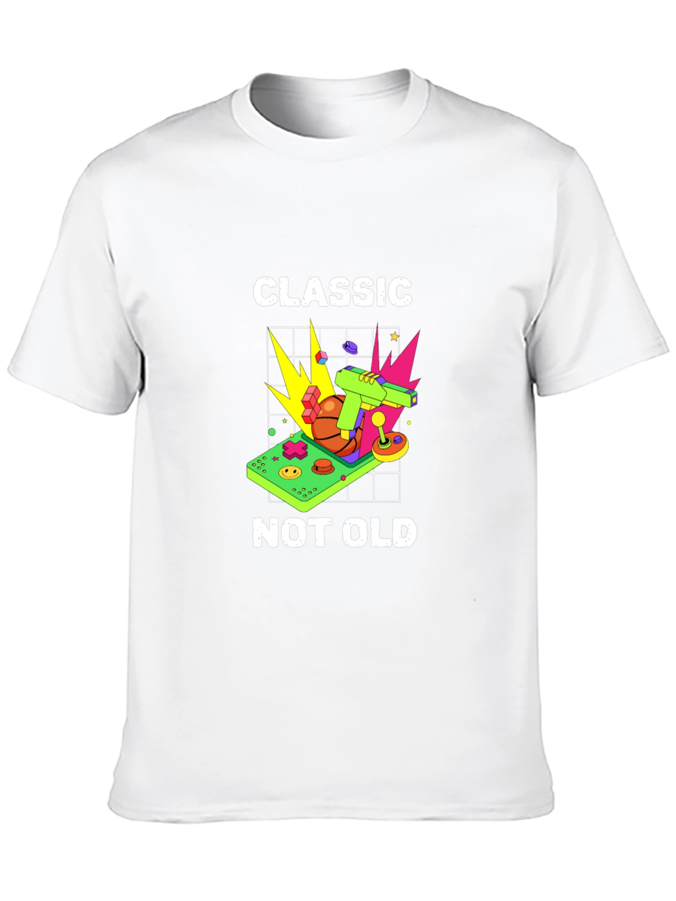 Classic Not Old Retro Game Console Graphic Tee