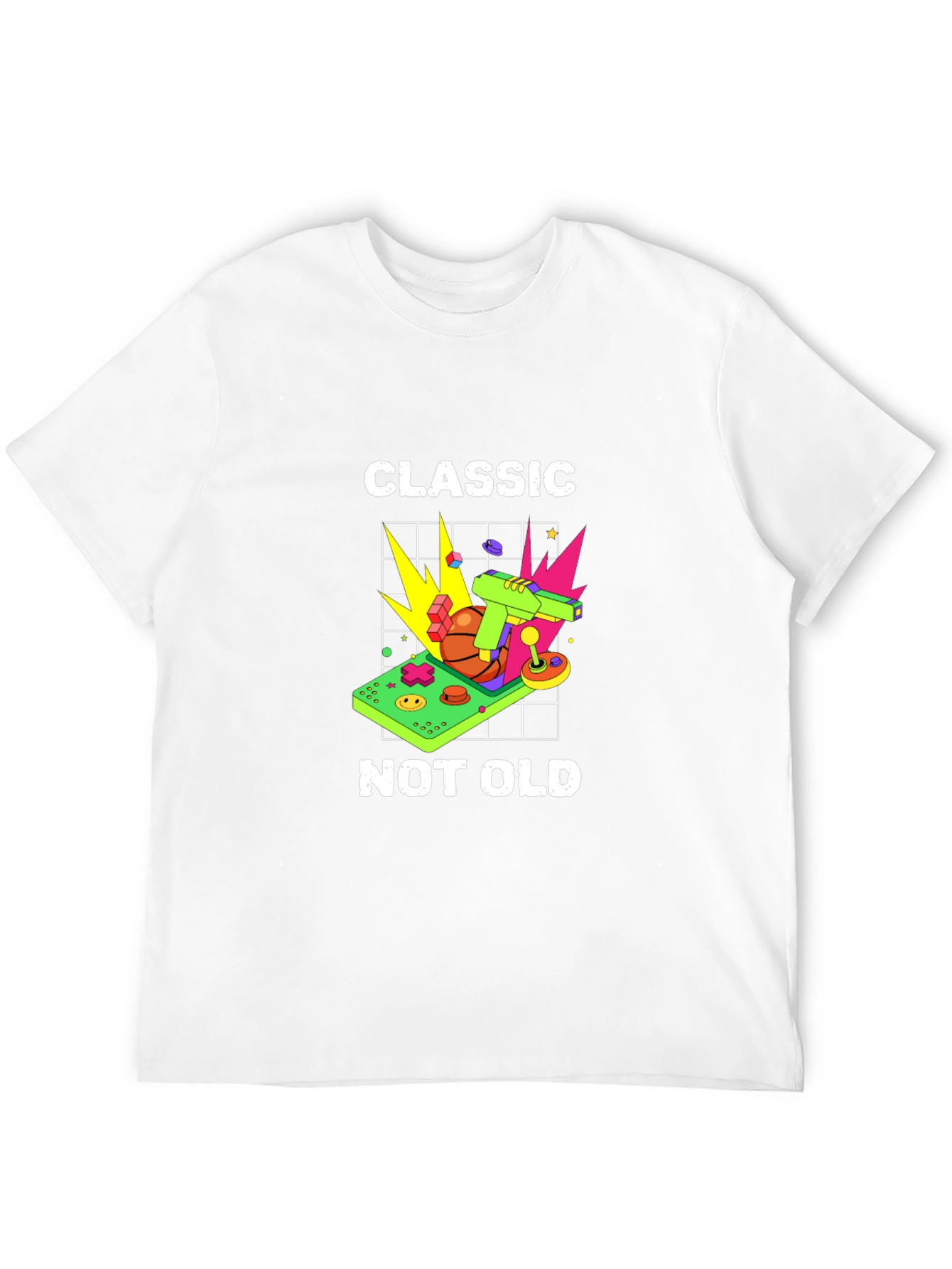 Classic Not Old Retro Game Console Graphic Tee