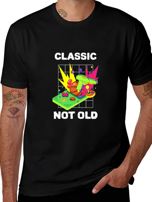 Classic Not Old Retro Game Console Graphic Tee