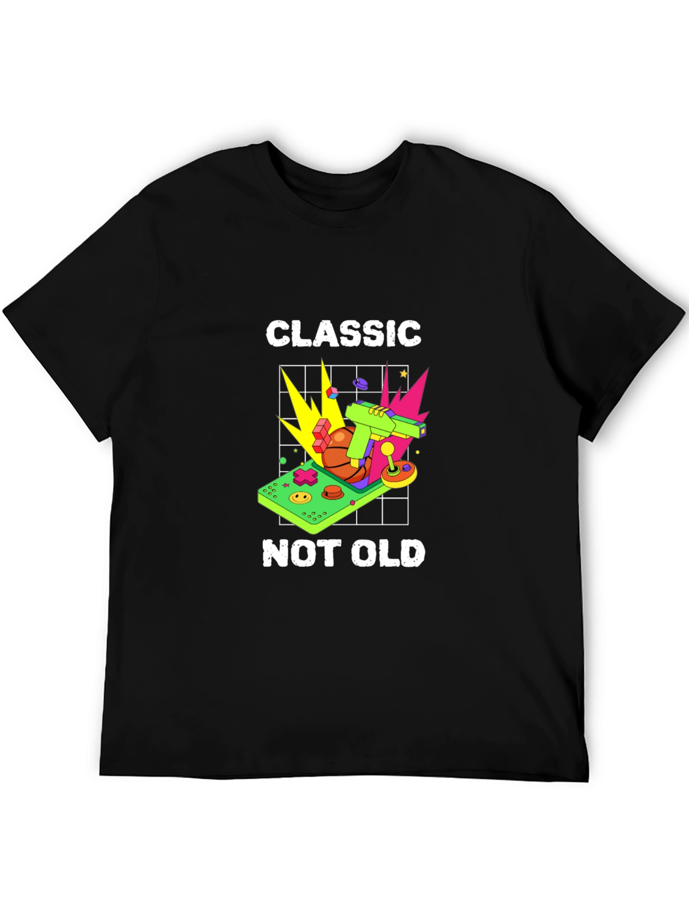 Classic Not Old Retro Game Console Graphic Tee