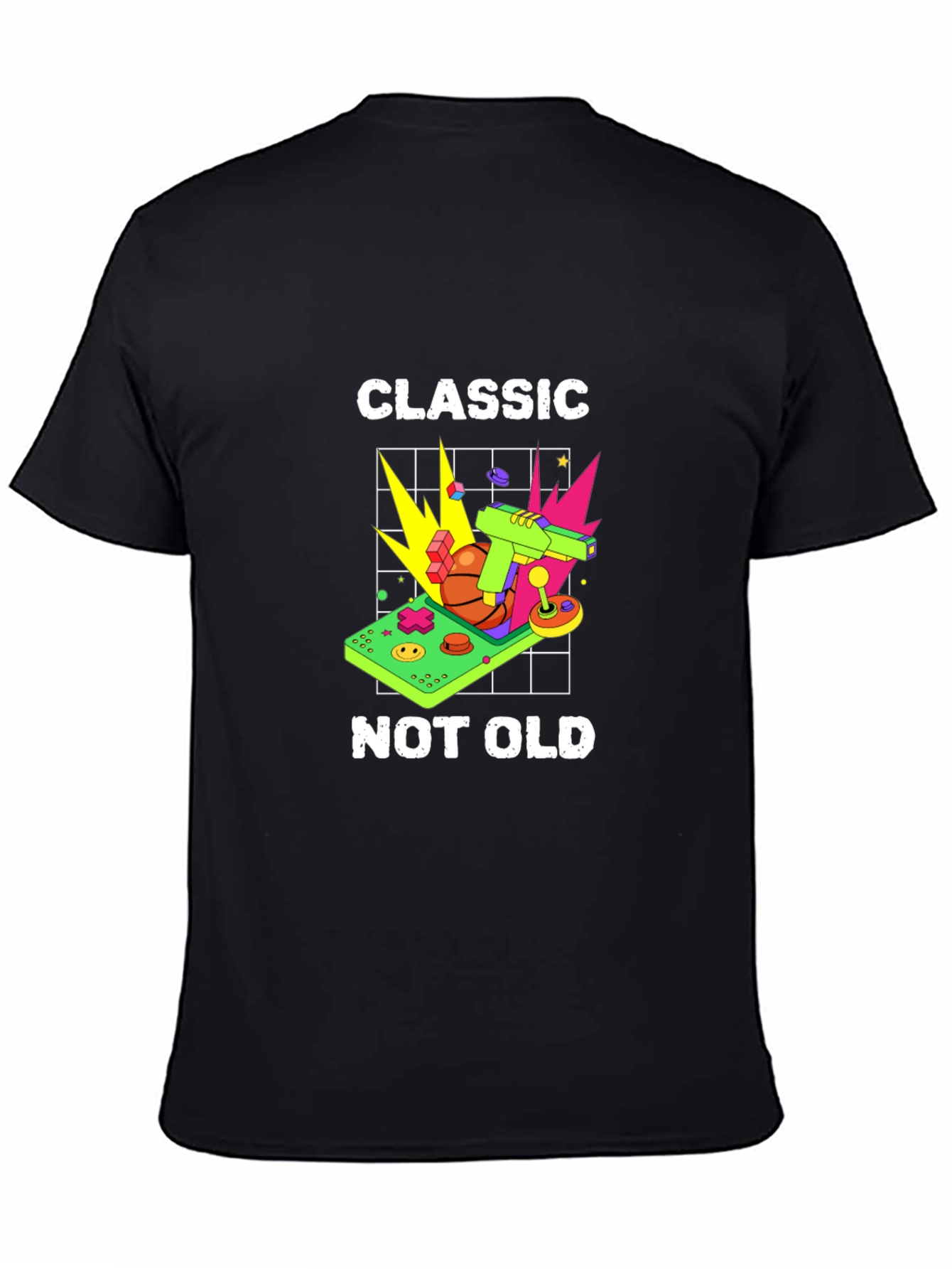 Classic Not Old Retro Game Console Graphic Tee