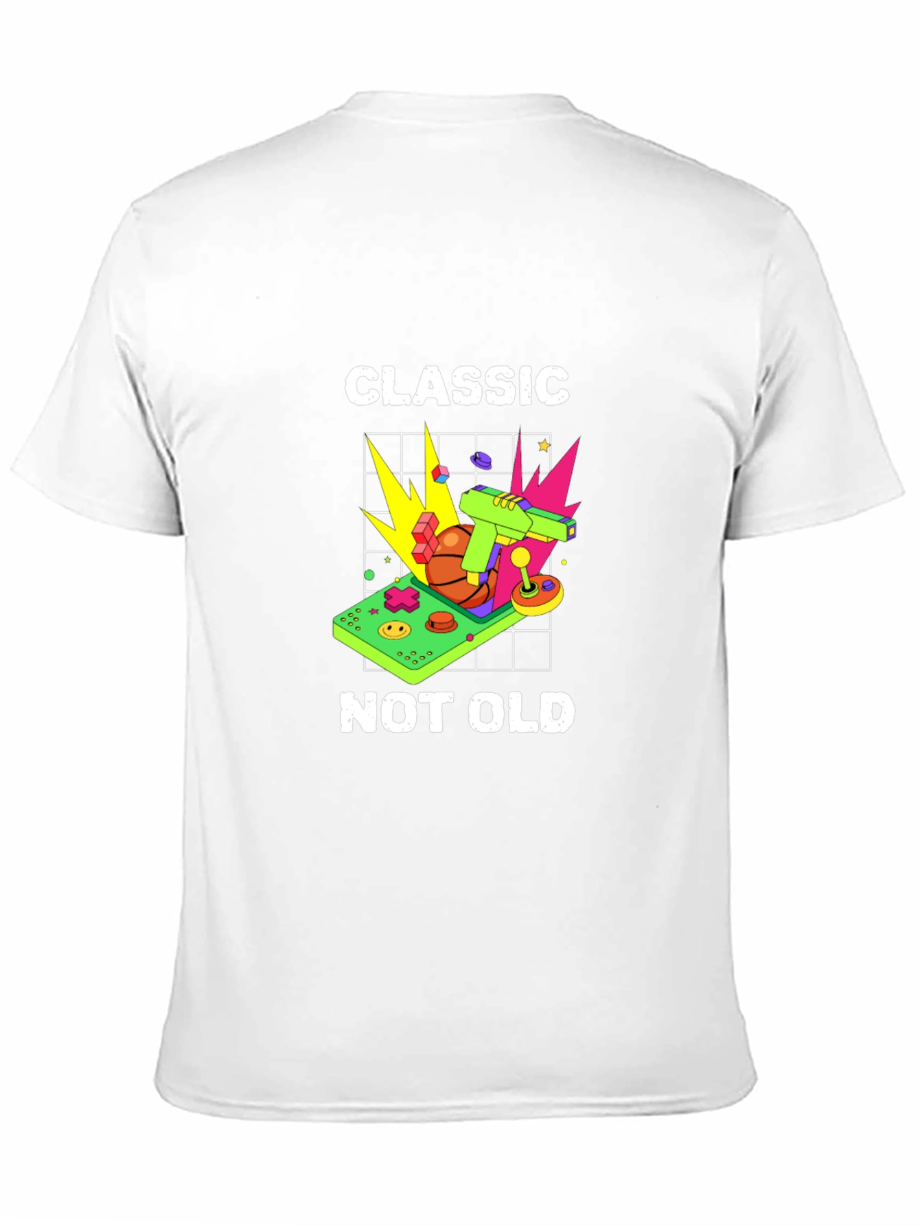 Classic Not Old Retro Game Console Graphic Tee