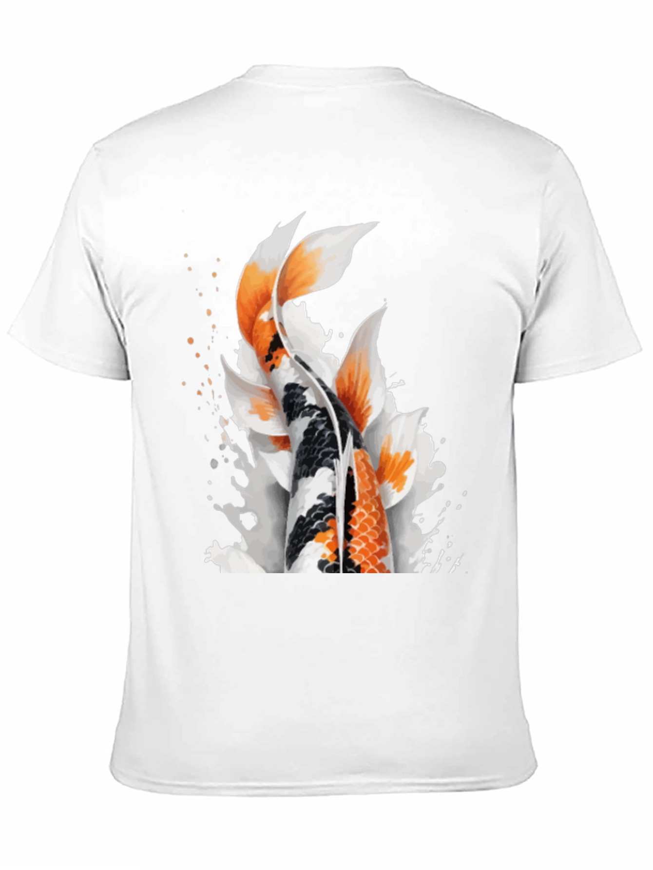 Koi Fish Graphic Black T-Shirt