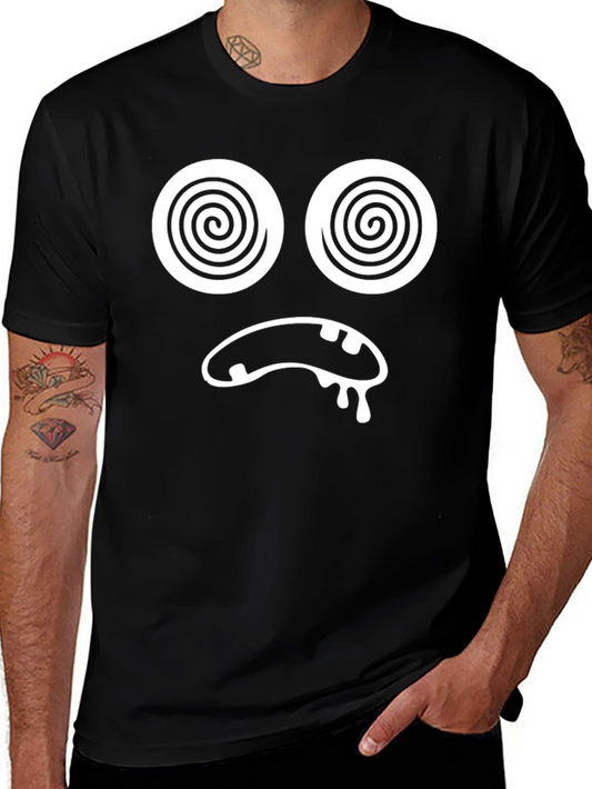 Funny Hypnotized Face T-Shirt - Soft Cotton Tee