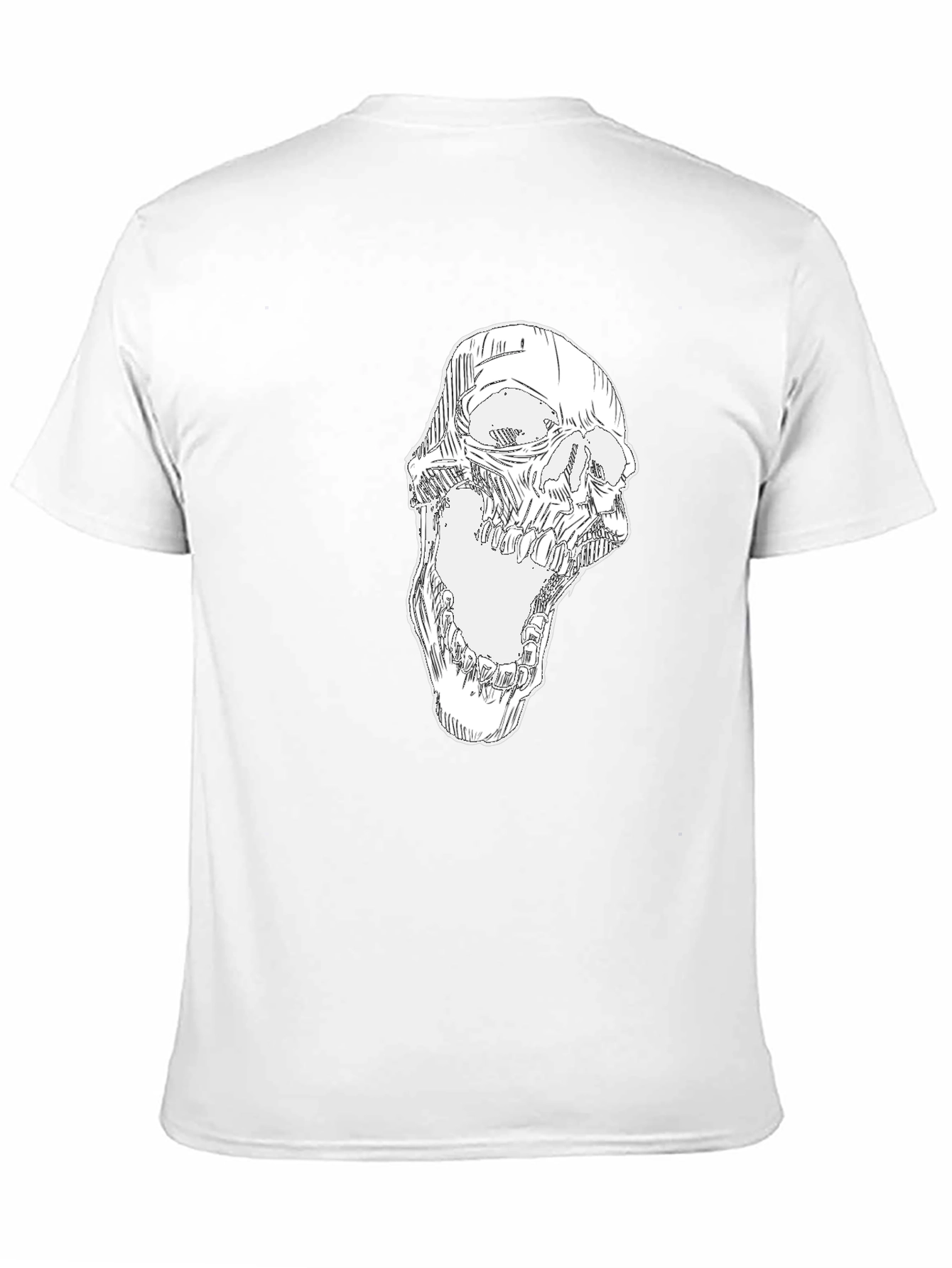 Skull Graphic Print Black T-Shirt - Mens Fashion