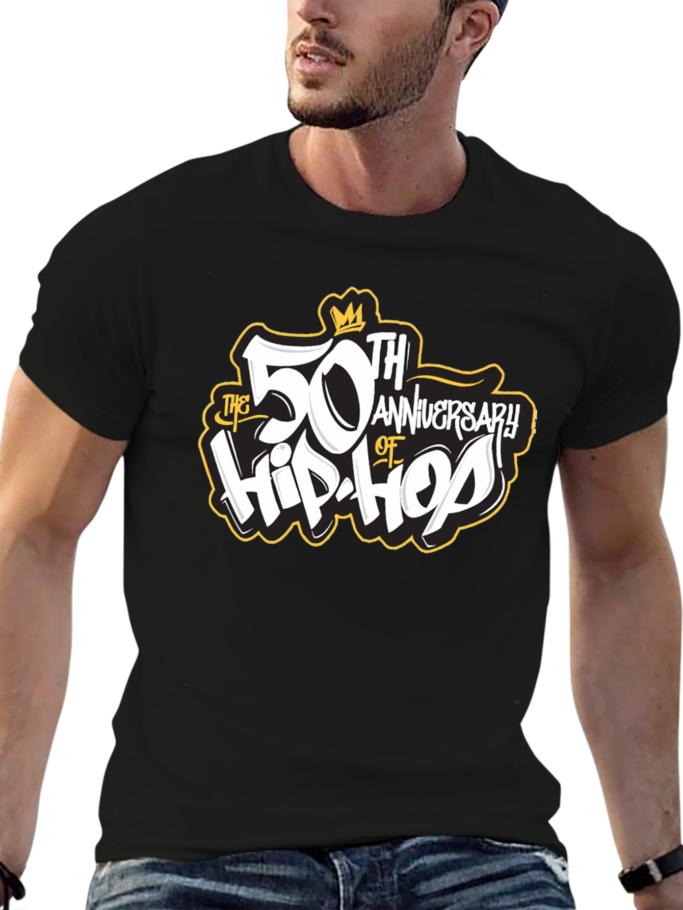 50th Anniversary of Hip-Hop Black T-Shirt