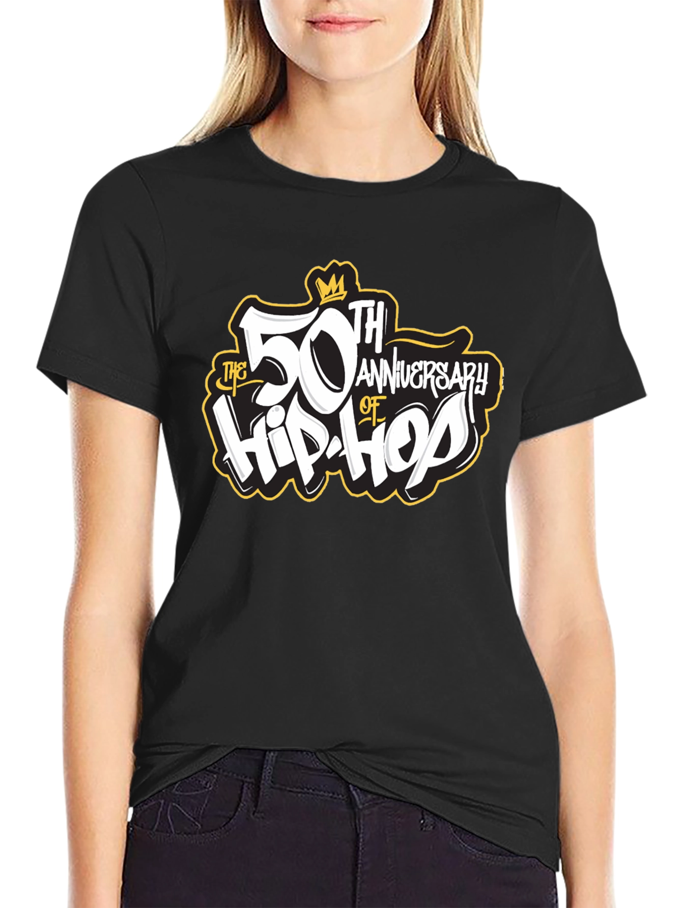 50th Anniversary of Hip-Hop Black T-Shirt
