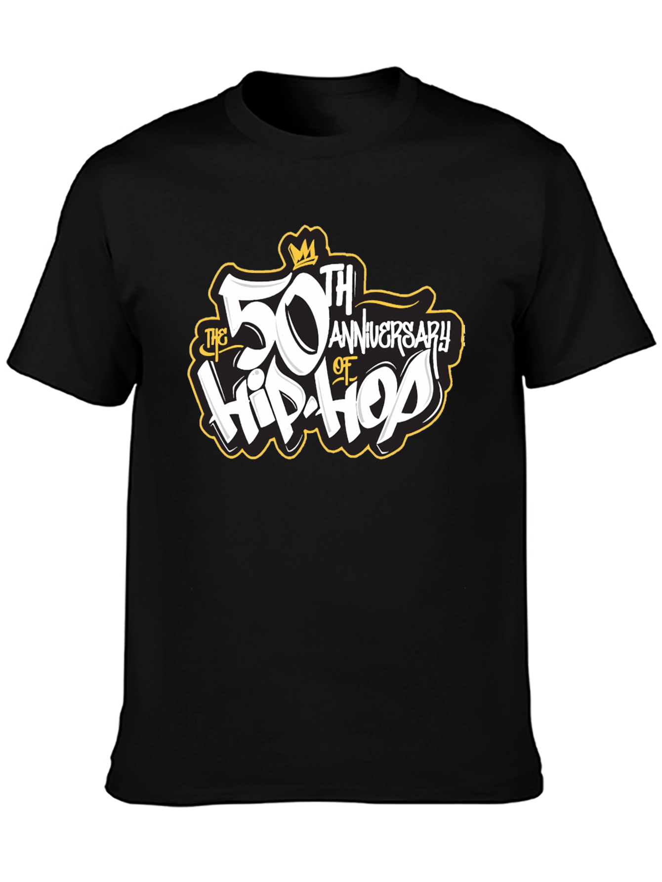 50th Anniversary of Hip-Hop Black T-Shirt