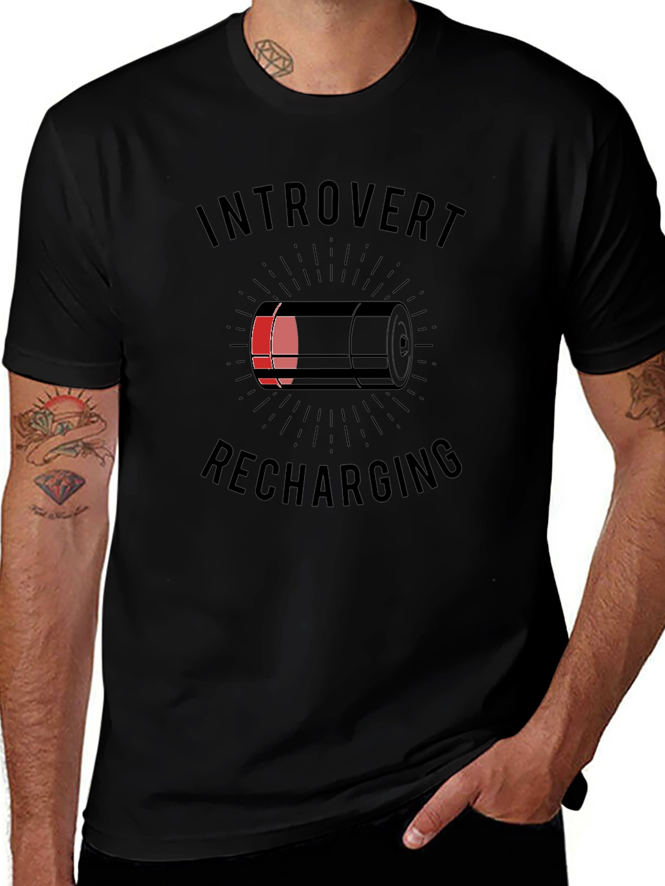 Introvert Recharging Graphic T-Shirt