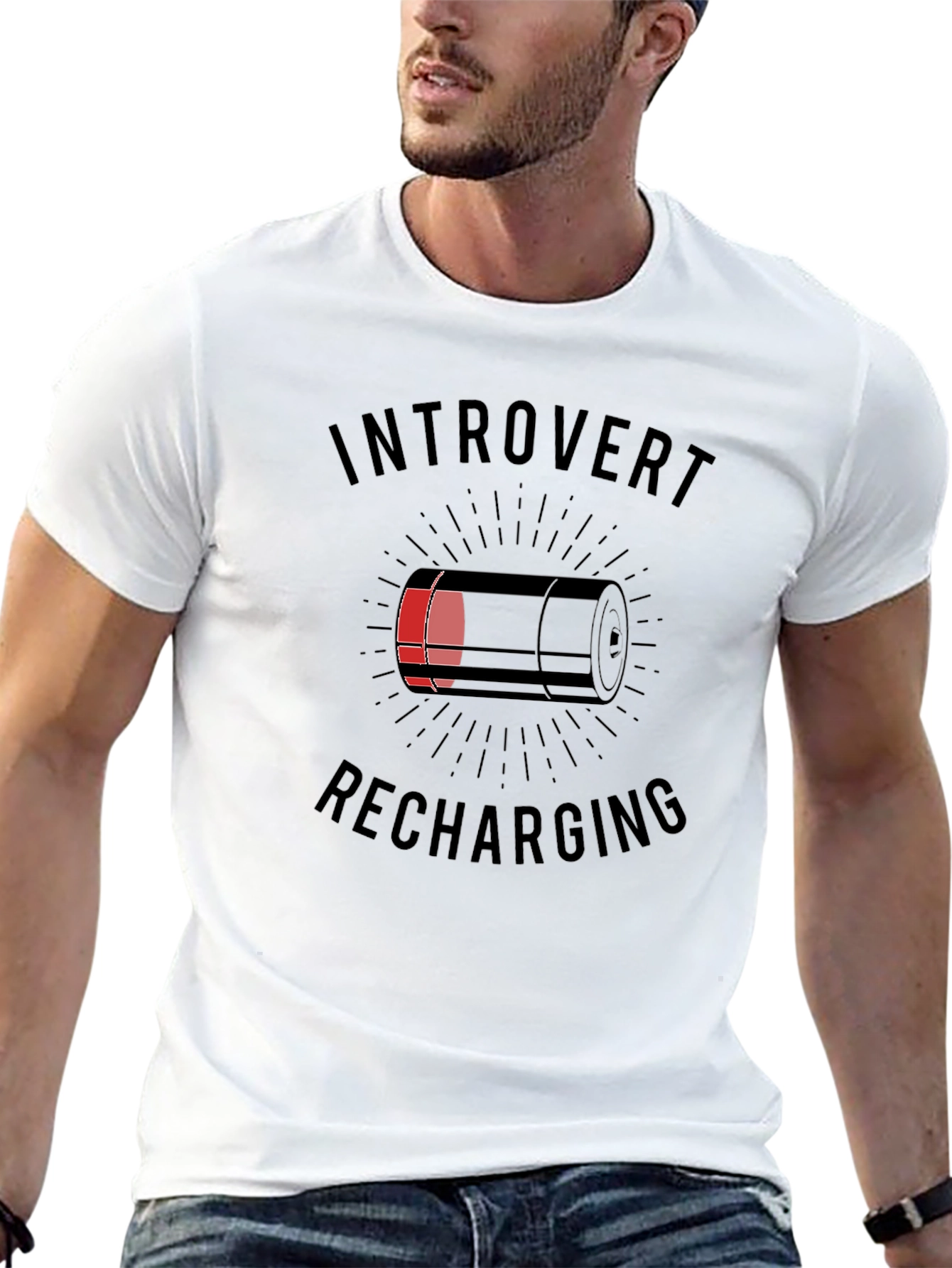 Introvert Recharging Graphic T-Shirt