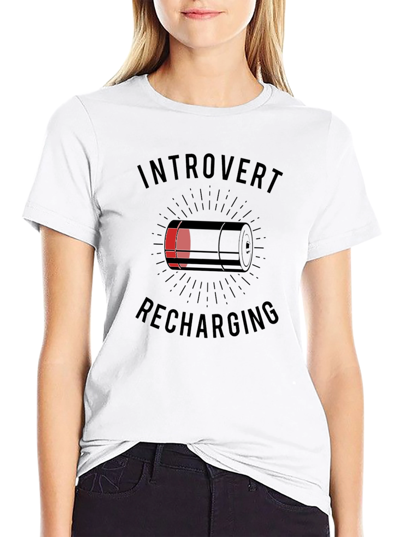 Introvert Recharging Graphic T-Shirt