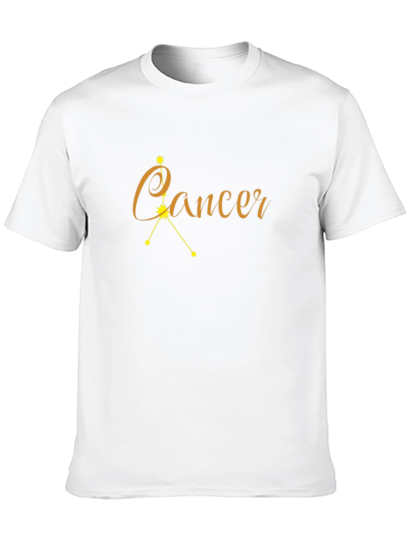 Cancer Zodiac Star Sign Graphic Tee - Black