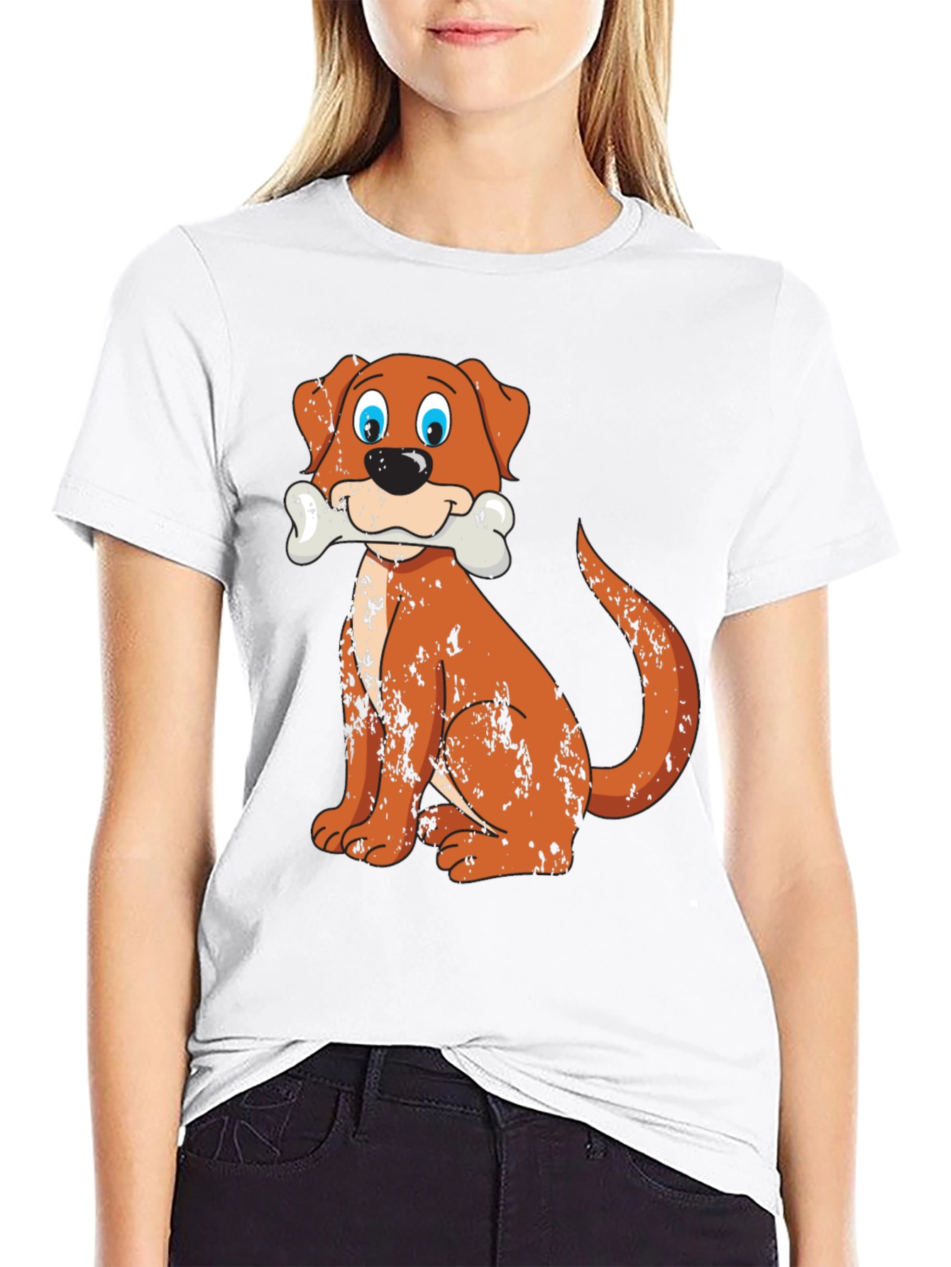 Dog Bone Black Graphic Tee