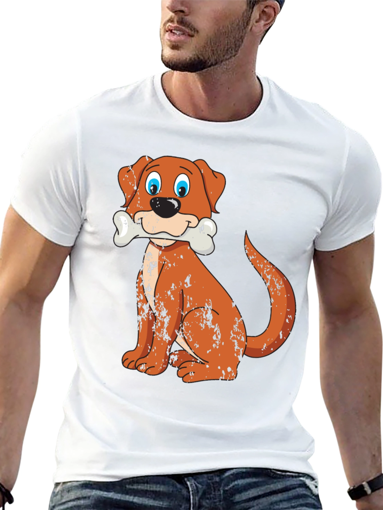 Dog Bone Black Graphic Tee