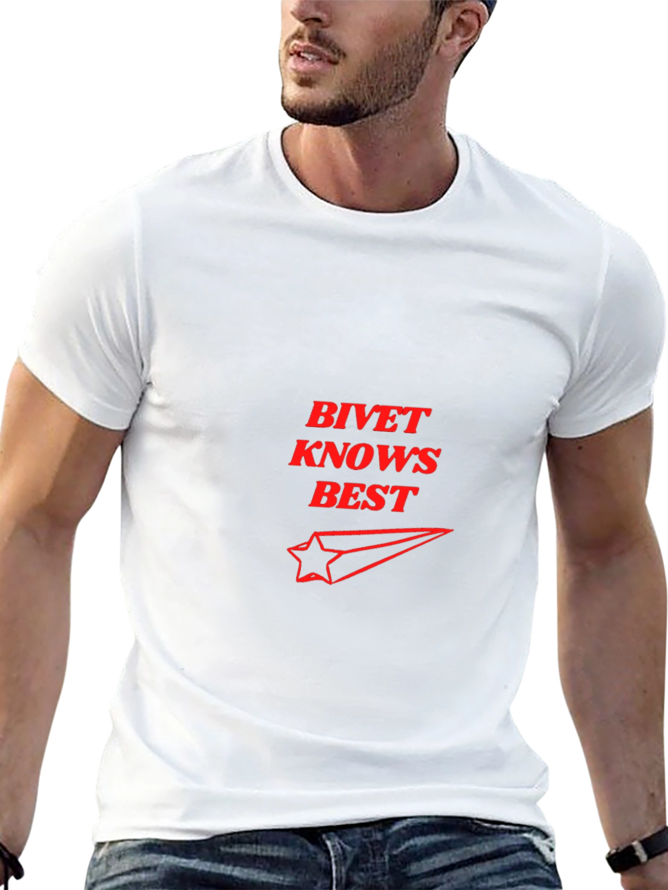 BIVET Knows Best Black Graphic T-Shirt