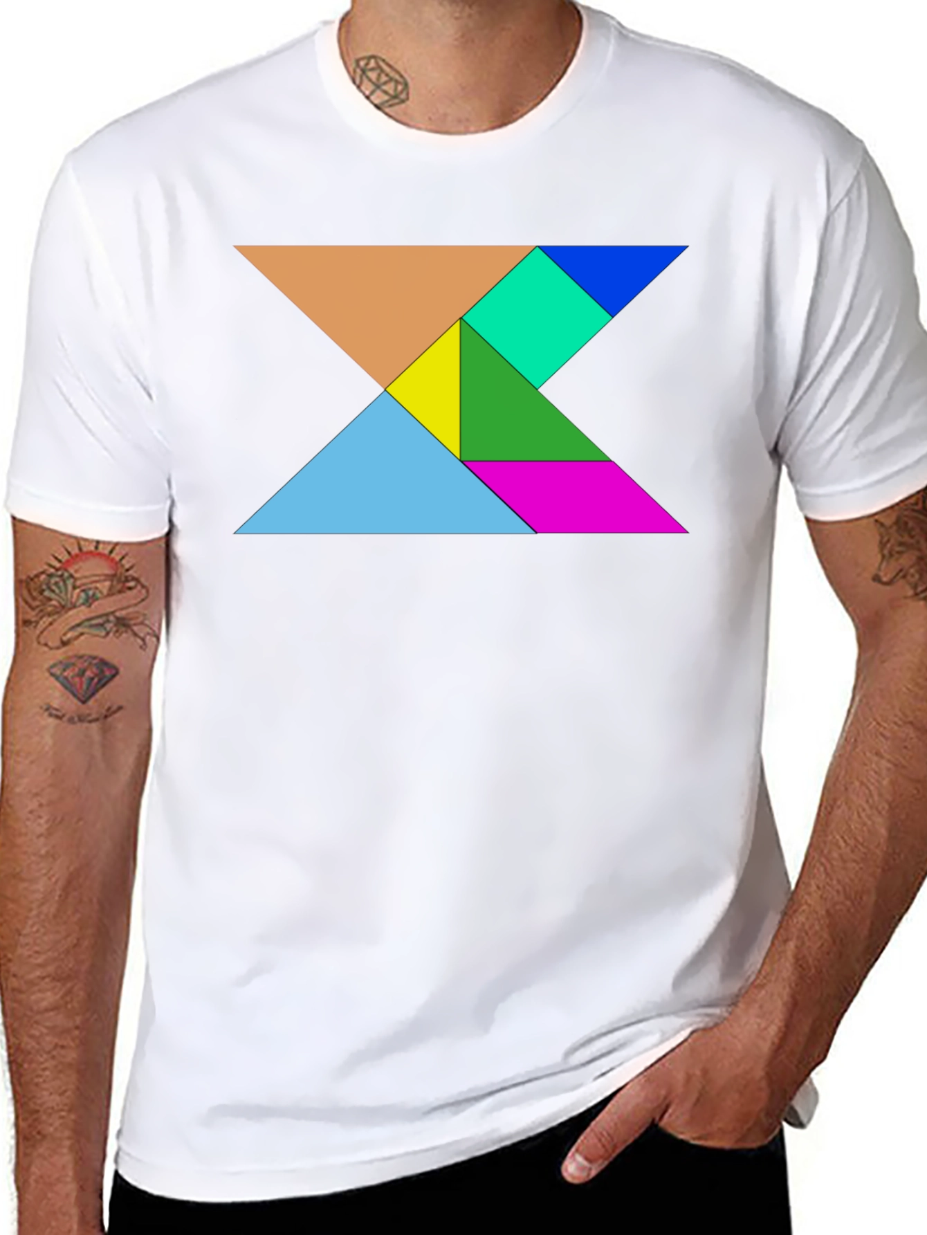 Tangram Puzzle Graphic Tee