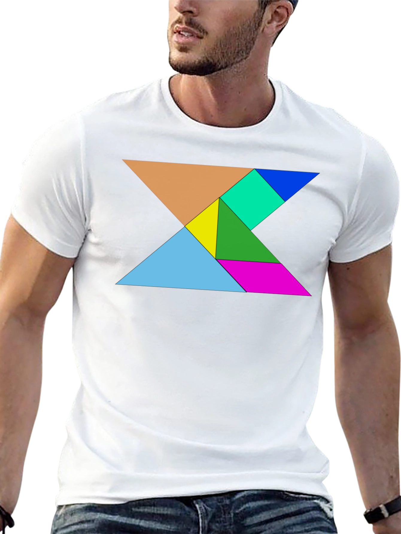 Tangram Puzzle Graphic Tee