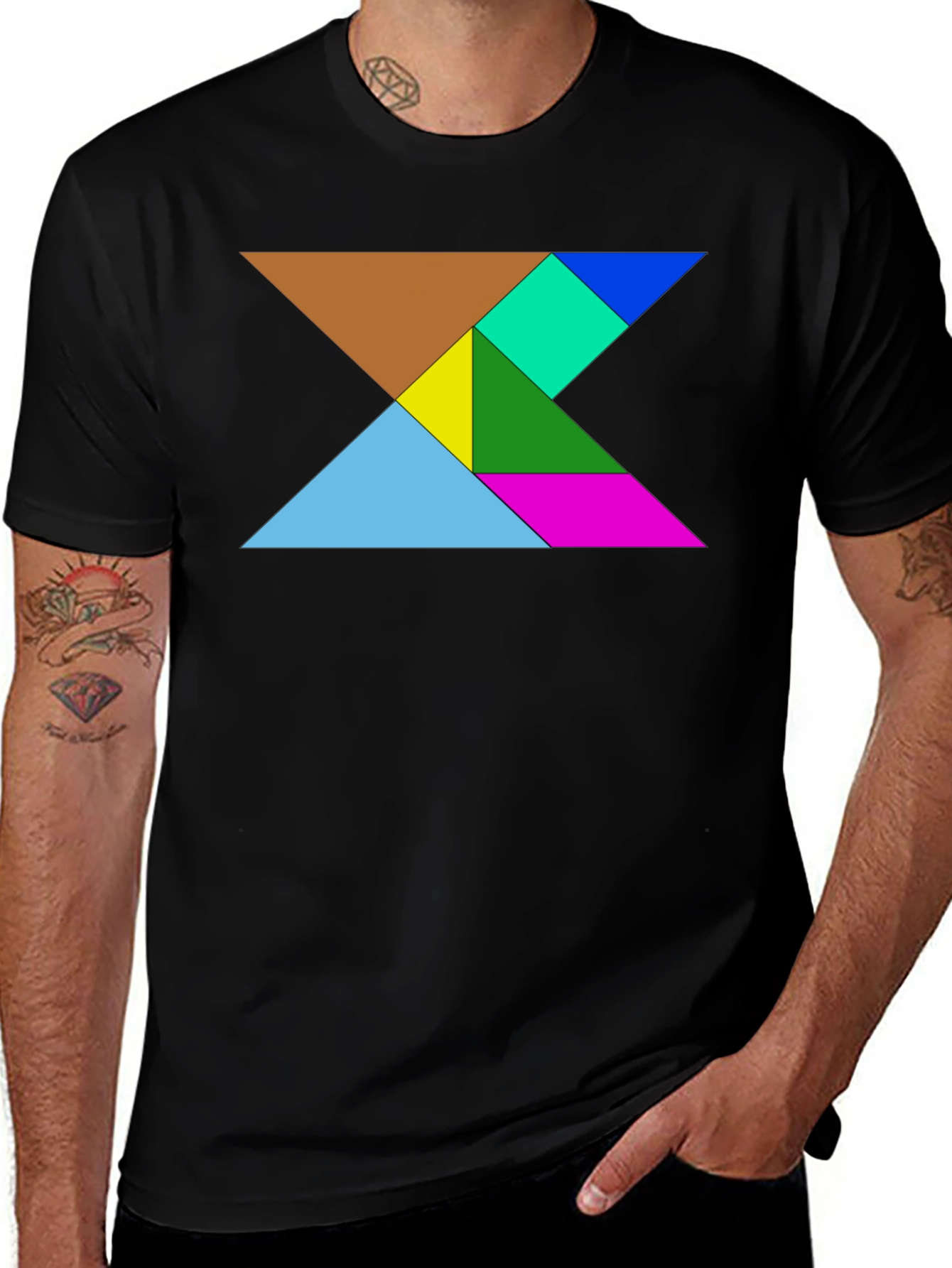 Tangram Puzzle Graphic Tee