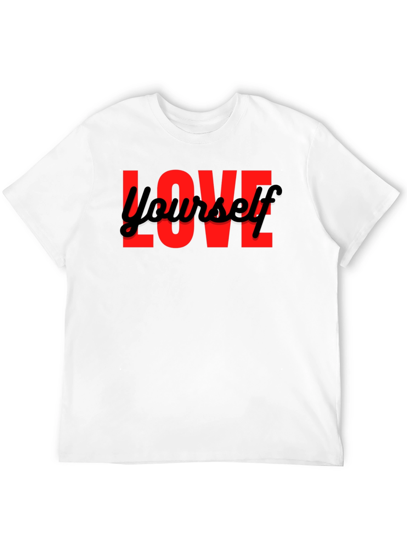 Love Yourself Graphic Black T-Shirt