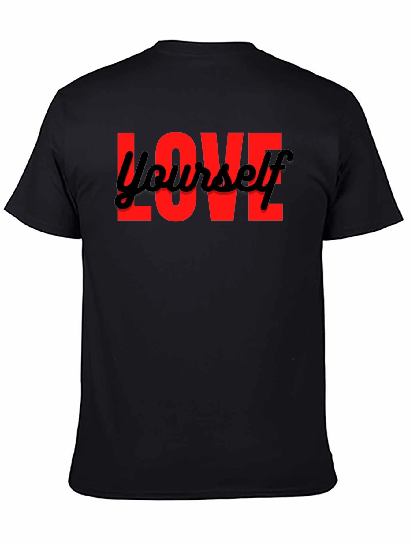 Love Yourself Graphic Black T-Shirt